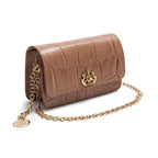 BOLSA CARTEIRA COM CORRENTE TRANSVERSAL FOREVER CAIMAN ARGILA