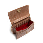 BOLSA CARTEIRA COM CORRENTE TRANSVERSAL FOREVER CAIMAN ARGILA