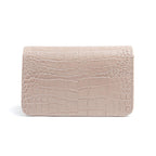 BOLSA CARTEIRA COM CORRENTE TRANSVERSAL FOREVER NEW CROCO NEVOA