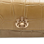 Bolsa Carteira com Corrente Transversal Forever Caiman Azeite