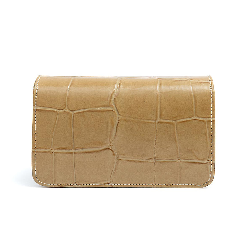 Bolsa Carteira com Corrente Transversal Forever Caiman Azeite
