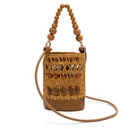 BOLSA BUCKET CORA RAFIA MEL SOLAR