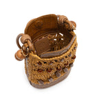 BOLSA BUCKET CORA RAFIA MEL SOLAR