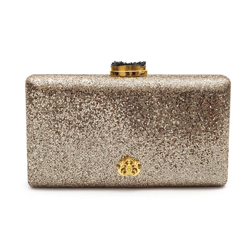CLUTCH CASE PRETO/BRONZE