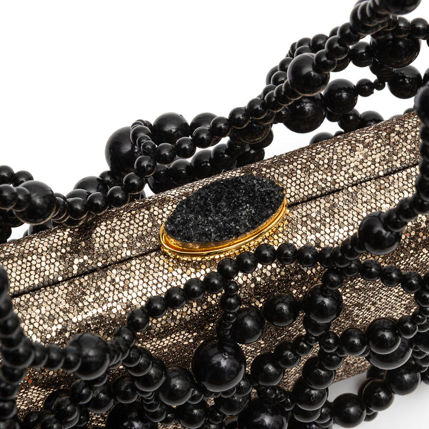 CLUTCH CASE PRETO/BRONZE