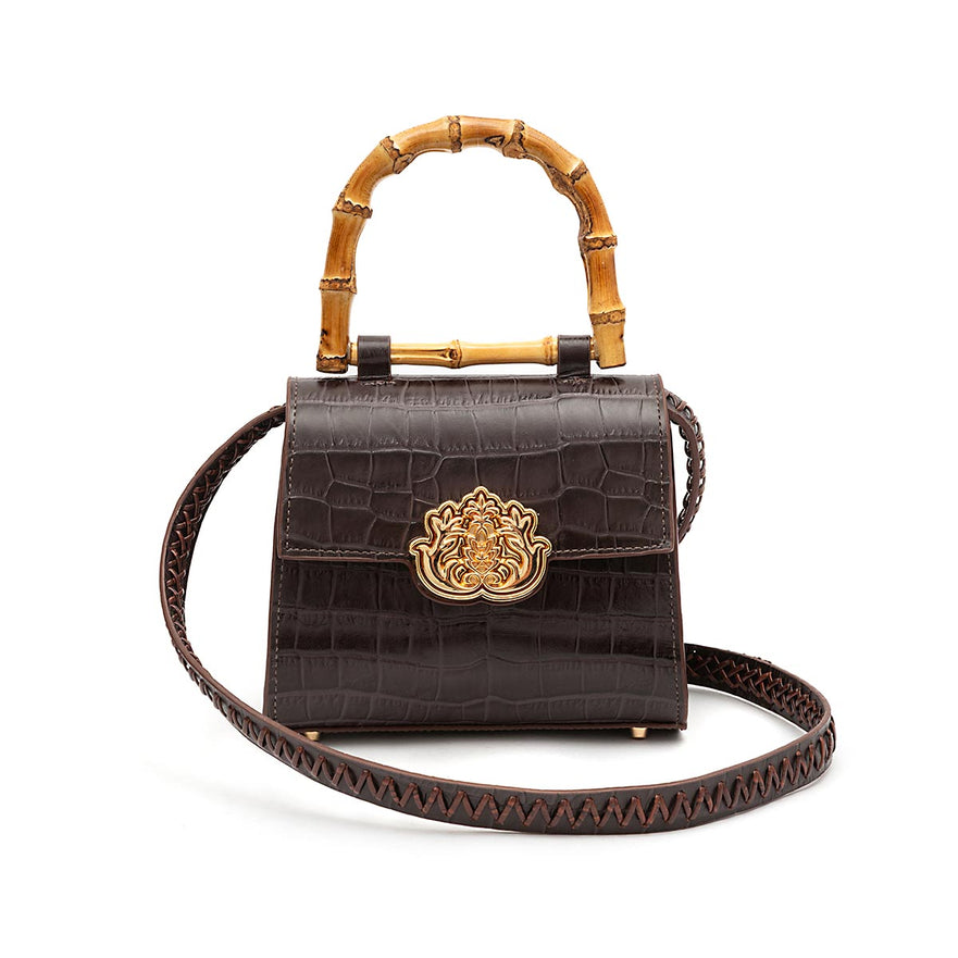TOP HANDLE MINI MAXI CROCO ESPRESSO BAG