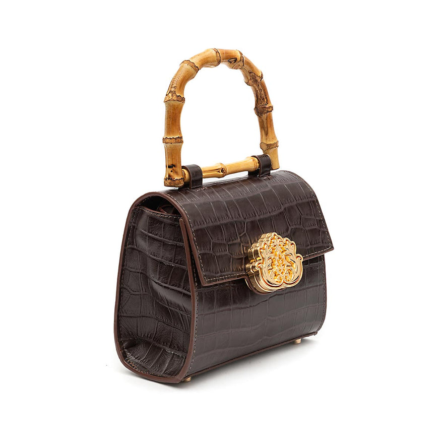 TOP HANDLE MINI MAXI CROCO ESPRESSO BAG