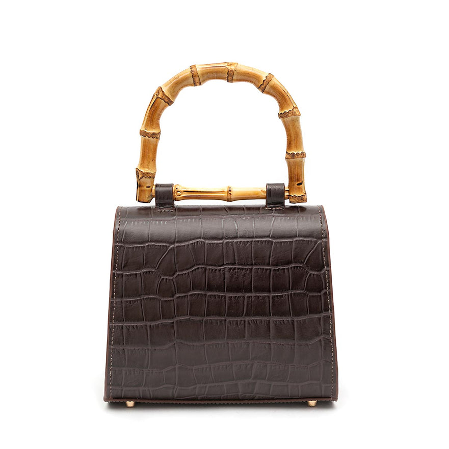 TOP HANDLE MINI MAXI CROCO ESPRESSO BAG