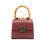 BOLSA TOP HANDLE MINI ISLA CAVIAR CHERRY