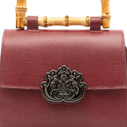 BOLSA TOP HANDLE MINI ISLA CAVIAR CHERRY