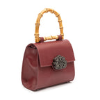 BOLSA TOP HANDLE MINI ISLA CAVIAR CHERRY