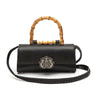 BOLSA TOP HANDLE EAST WEST PEQUENA COURO CAVIAR PRETO