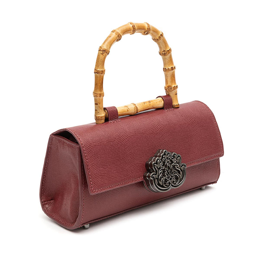 BOLSA TOP HANDLE EAST WEST LIZARD PINHAO