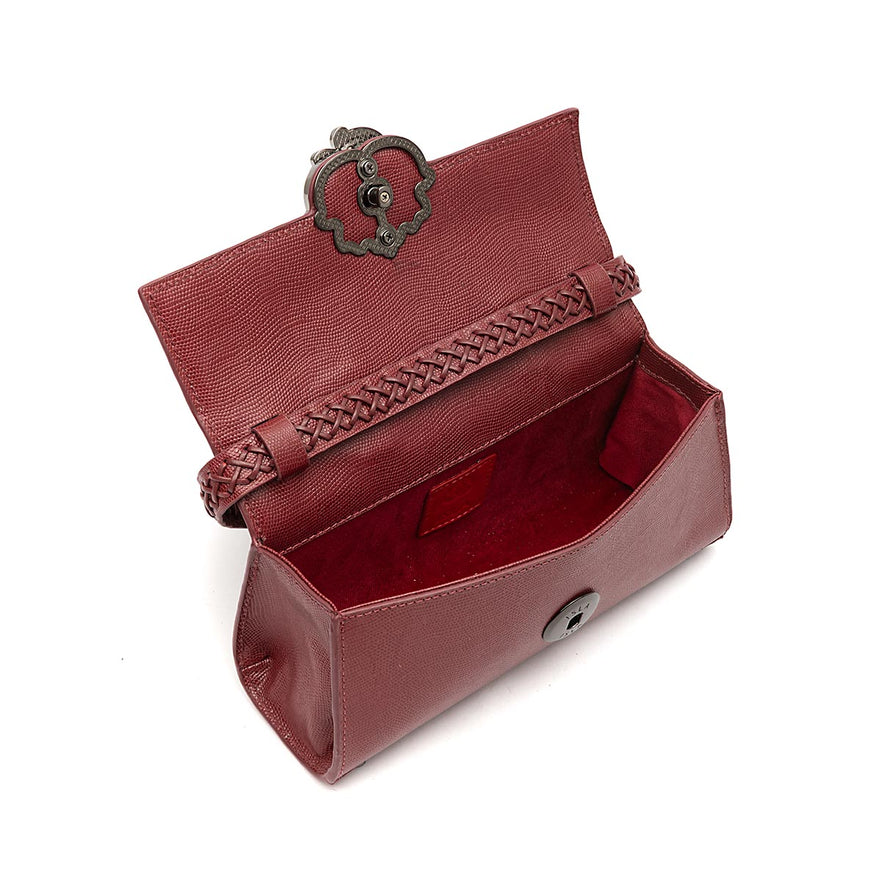 BOLSA TOP HANDLE EAST WEST LIZARD PINHAO