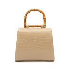 Bolsa Top Handle Média MAXI CROCO NATA