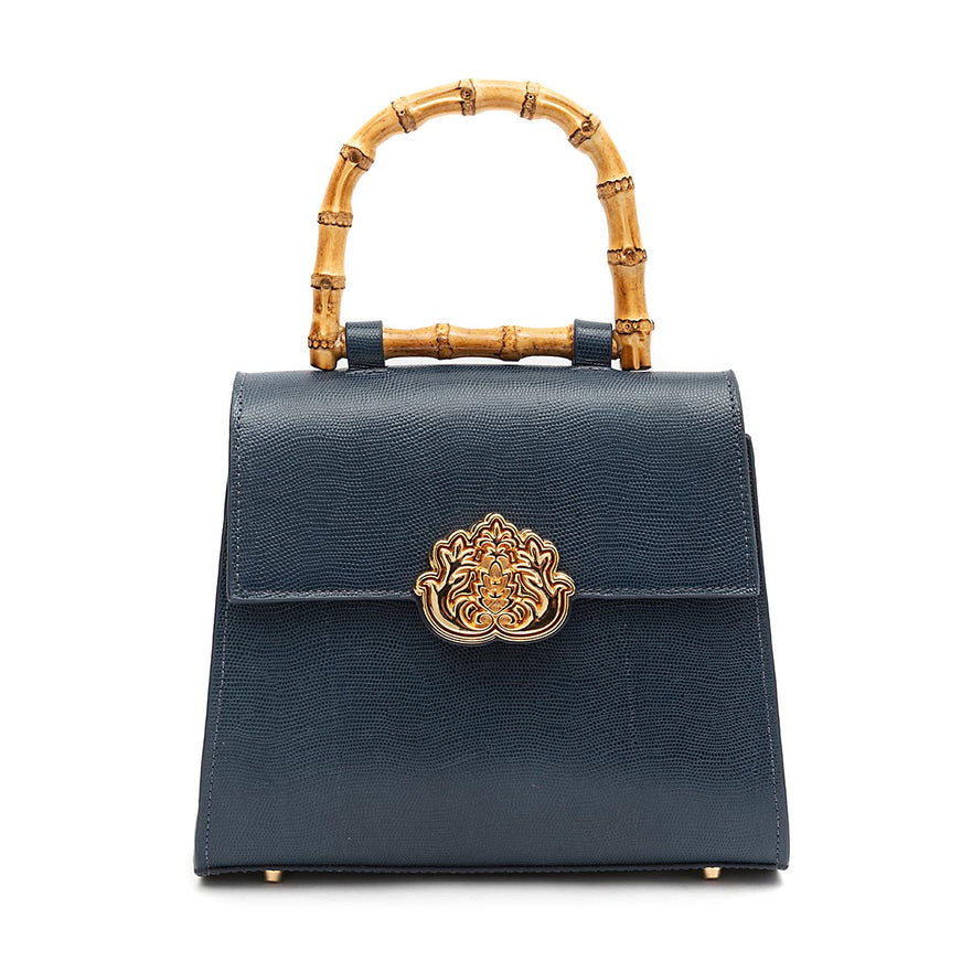 BOLSA TOP HANDLE MÉDIA CAVIAR NOITE