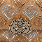 BOLSA SIRENA COCOON CRISTAL AREIA PRATA OURO