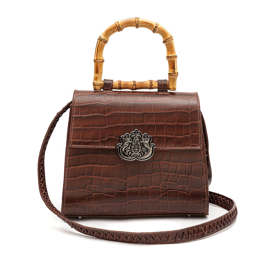 Bolsa Top Handle Mini Isla MAXI CROCO EXPRESSO