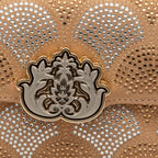 BOLSA SIRENA MINI COCOON AREIA CRISTAL PRATA/OURO