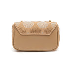 BOLSA SIRENA MINI COCOON AREIA CRISTAL PRATA/OURO