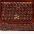 BOLSA TOTE DHALIA TRESSE DE RÁFIA CANELA