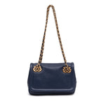 PETRA FLAP SMALL COBALT BAG