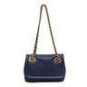PETRA FLAP SMALL COBALT BAG