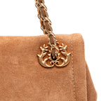 PETRA SMALL FLAP ALMOND BAG