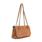 PETRA SMALL FLAP ALMOND BAG