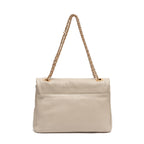 BOLSA PETRA FLAP MÉDIA MARSHMALLOW