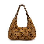 BOLSA LE BON CROCHET HOBO MAXI RÁFIA SOLAR