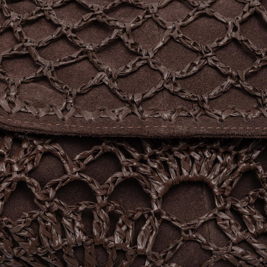 BOLSA LE BON CROCHET HOBO MAXI RÁFIA EXPRESSO