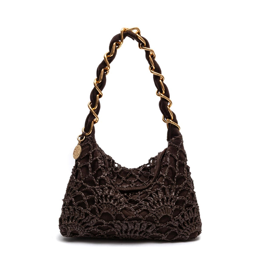 BOLSA LE BON CROCHET HOBO PEQUENA EXPRESSO