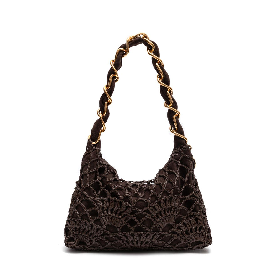 BOLSA LE BON CROCHET HOBO PEQUENA EXPRESSO