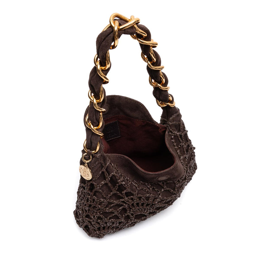 BOLSA LE BON CROCHET HOBO PEQUENA EXPRESSO