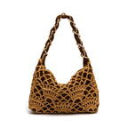 BOLSA LE BON CROCHET HOBO PEQUENA SOLAR