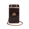 BOLSA POUCH ANNE PEQUENA CAIMAN EXPRESSO