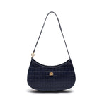 BOLSA SHOULDER FOREVER PEQUENA CAIMAN COBALTO OURO