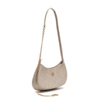 BOLSA FOREVER SHOULDER BAG COURO CRUSH MARSHMALLOW