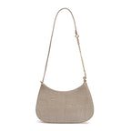 BOLSA FOREVER SHOULDER BAG COURO CRUSH MARSHMALLOW