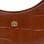 BOLSA FOREVER SHOULDER BAG MAXI CROCO PECAN OURO