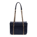 BOLSA FLAP SIENNA MÉDIA COURO COBALTO