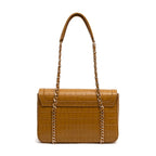 BOLSA SIENNA JUMBO TOTE FLAP EM COURO AÇAFRÃO