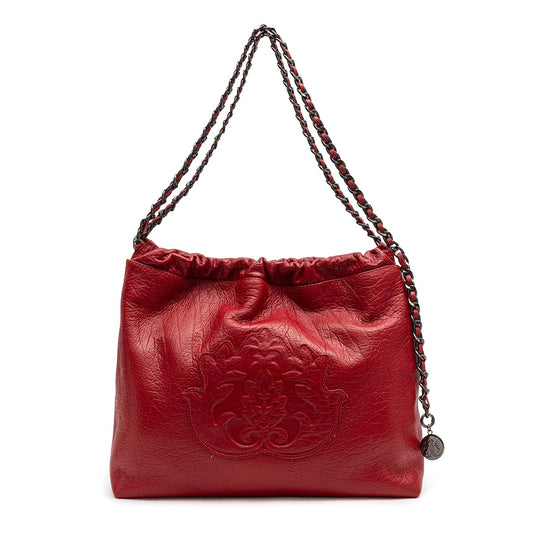 DAYSE HOBO RED LEATHER BAG