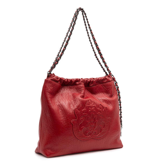 DAYSE HOBO RED LEATHER BAG