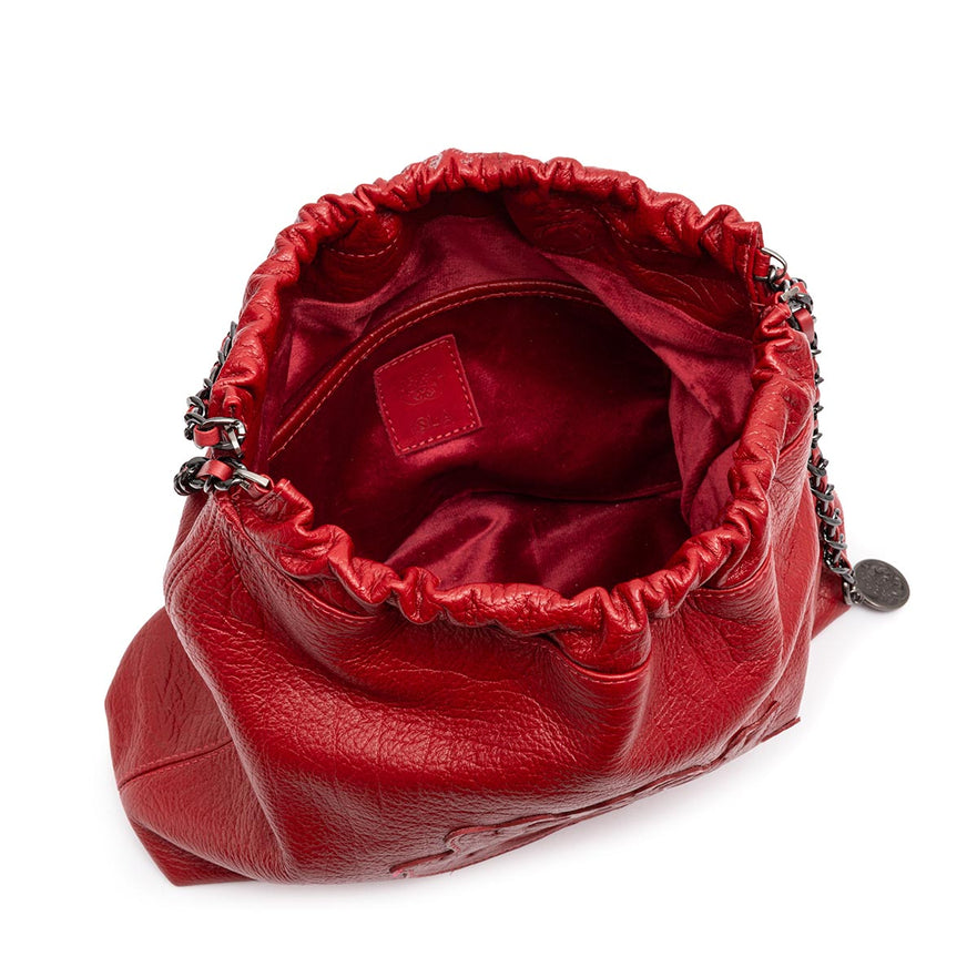 DAYSE HOBO RED LEATHER BAG