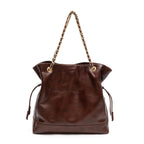 BOLSA TOTE DAHLIA COURO ESTONADO PINHÃO