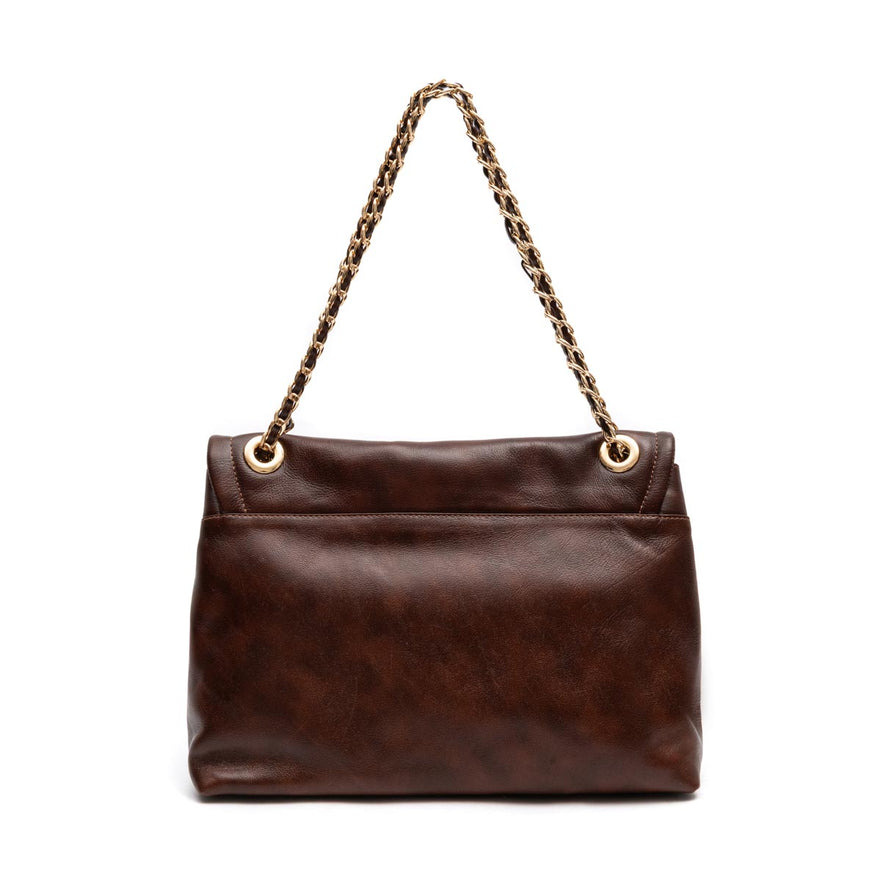 BOLSA FLAP DAHLIA MULTIPOCKETS ESTONADO PINHÃO
