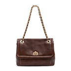 BOLSA FLAP DAHLIA CAMURCA COM CORRENTE