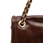BOLSA FLAP DAHLIA CAMURCA COM CORRENTE